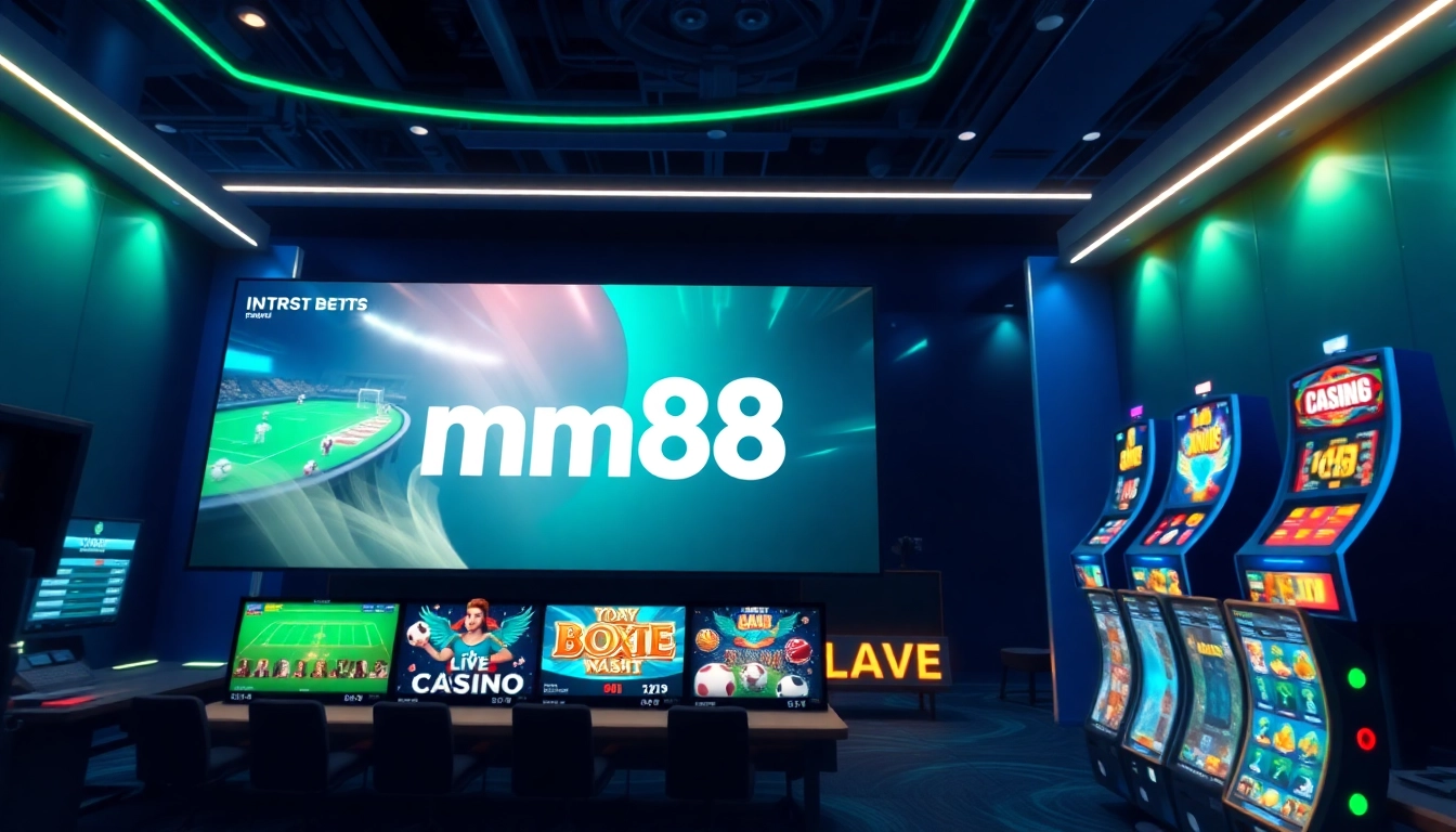mm88 online betting platform displaying vibrant game tiles in a modern interface.