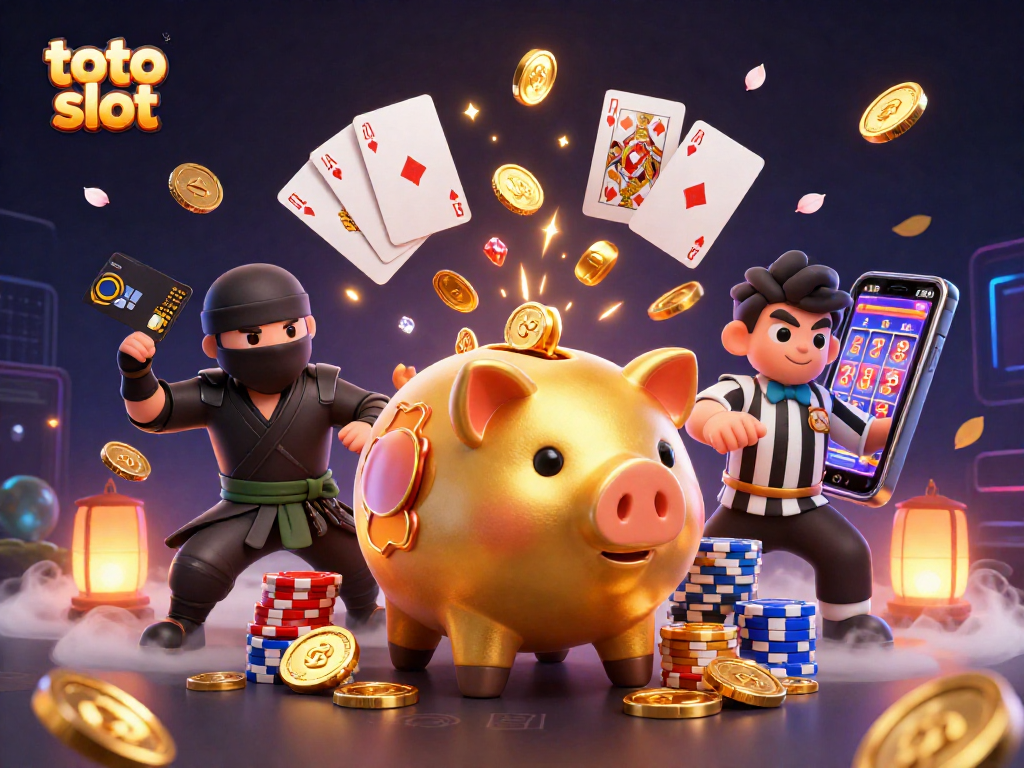 Experience thrilling action in toto slot with our colorful characters, golden coins, and dynamic elements.