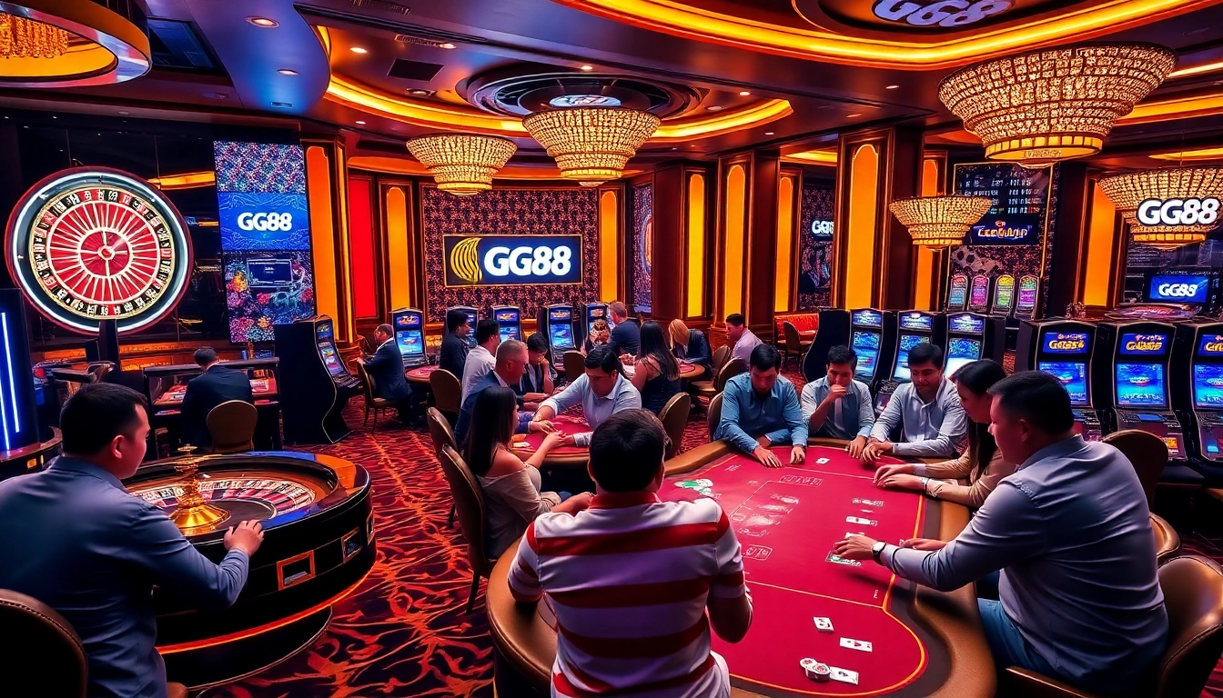 Experience the thrill of victory at GG88 casino with exciting games and vibrant atmosphere.