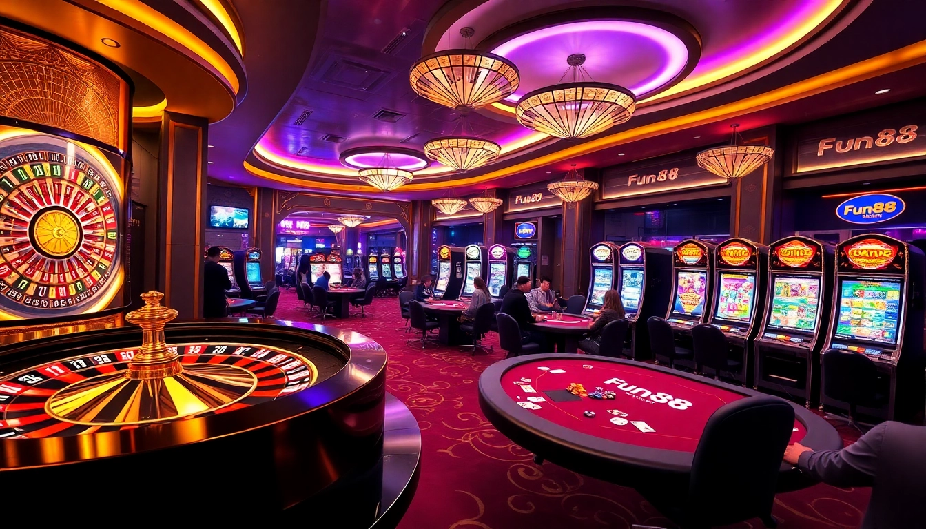 Engaging players experience live gaming excitement at Fun88 casino.