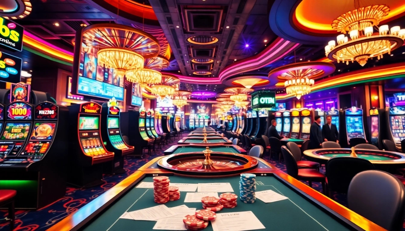 Engage in thrilling casino activities at hz88 with vibrant gaming tables and atmosphere.