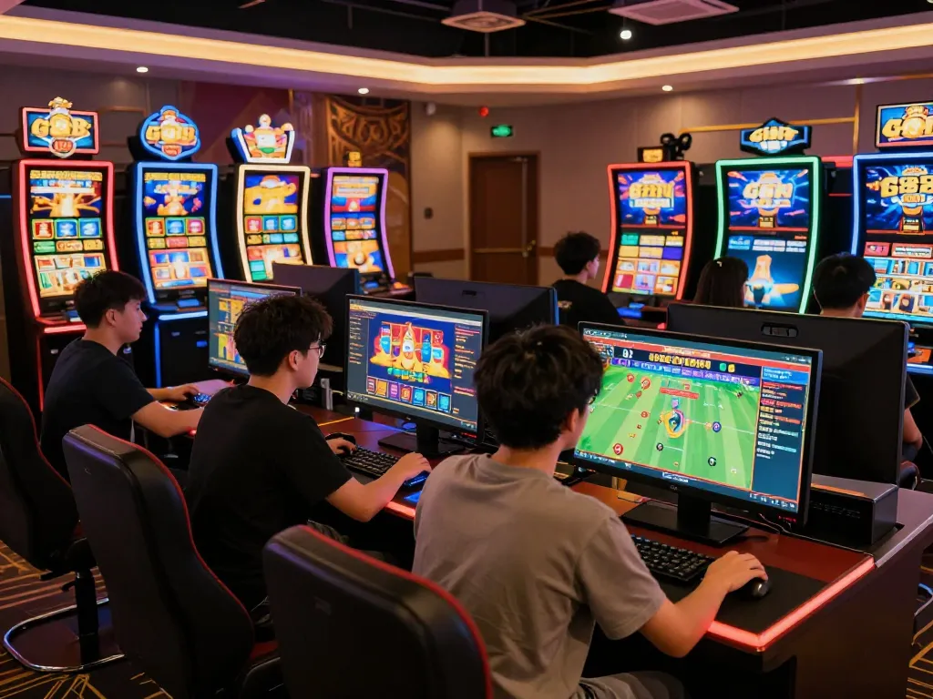 Engaging online gaming atmosphere at gg88.com featuring vibrant casino graphics and enthusiastic players.