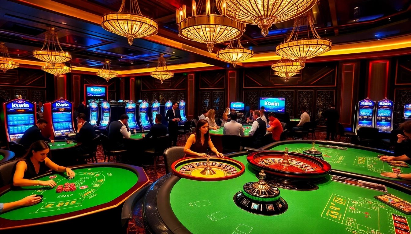 Kkwin offers a vibrant casino atmosphere with professional poker tables and enthusiastic players.