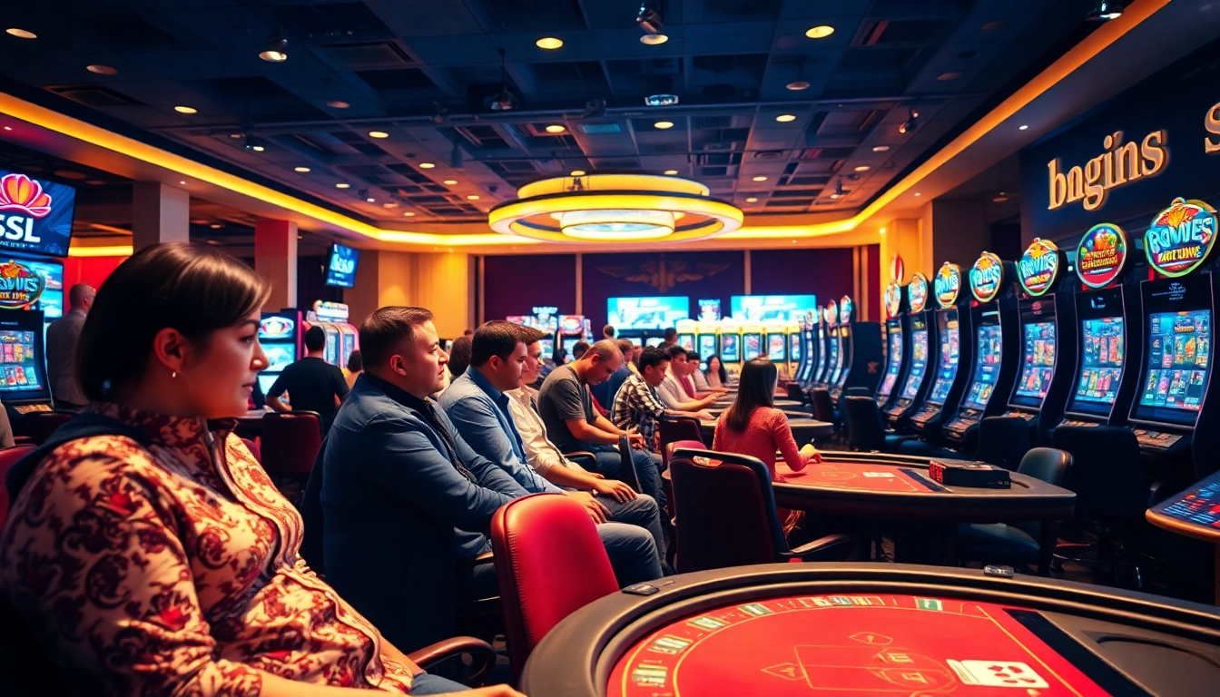 Experience thrilling games at https://sv66s.net/ with engaging players in a luxurious casino setting.
