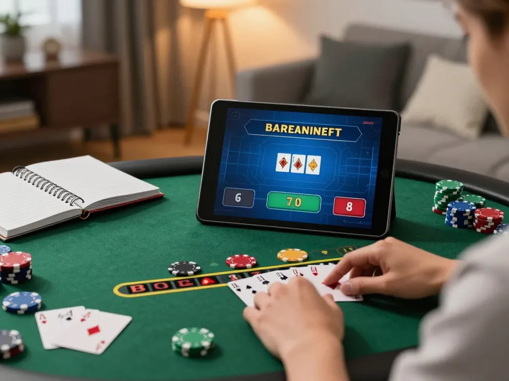 Kuwin 88 online gambling experience with a player enjoying live dealer blackjack from a cozy home setup.
