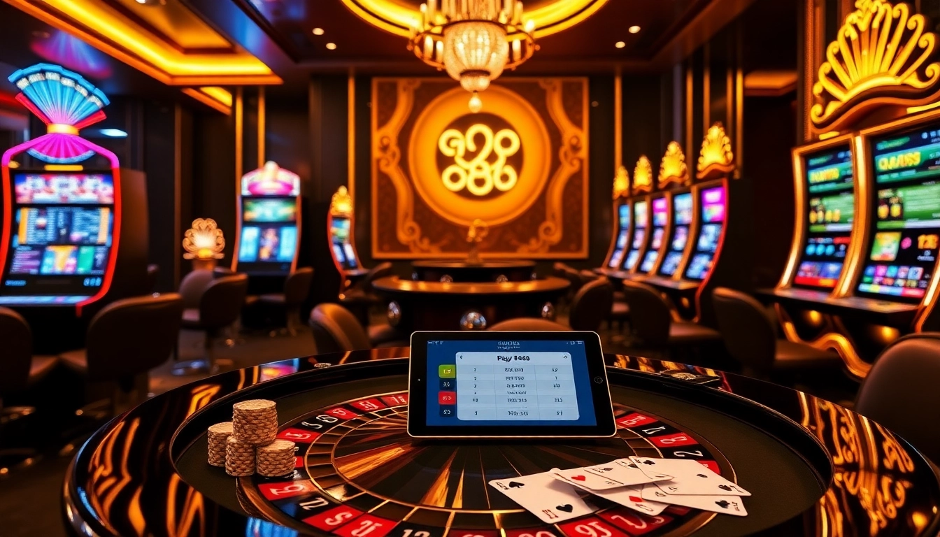 Experience thrilling gameplay at go88 with vibrant casino elements and professional ambience.