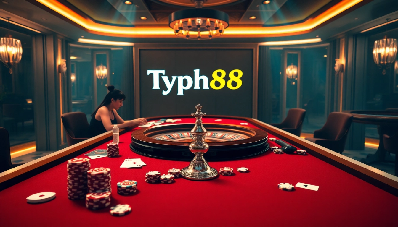 Experience thrilling gameplay at Typhu88 with vibrant poker action and elegant casino ambiance.