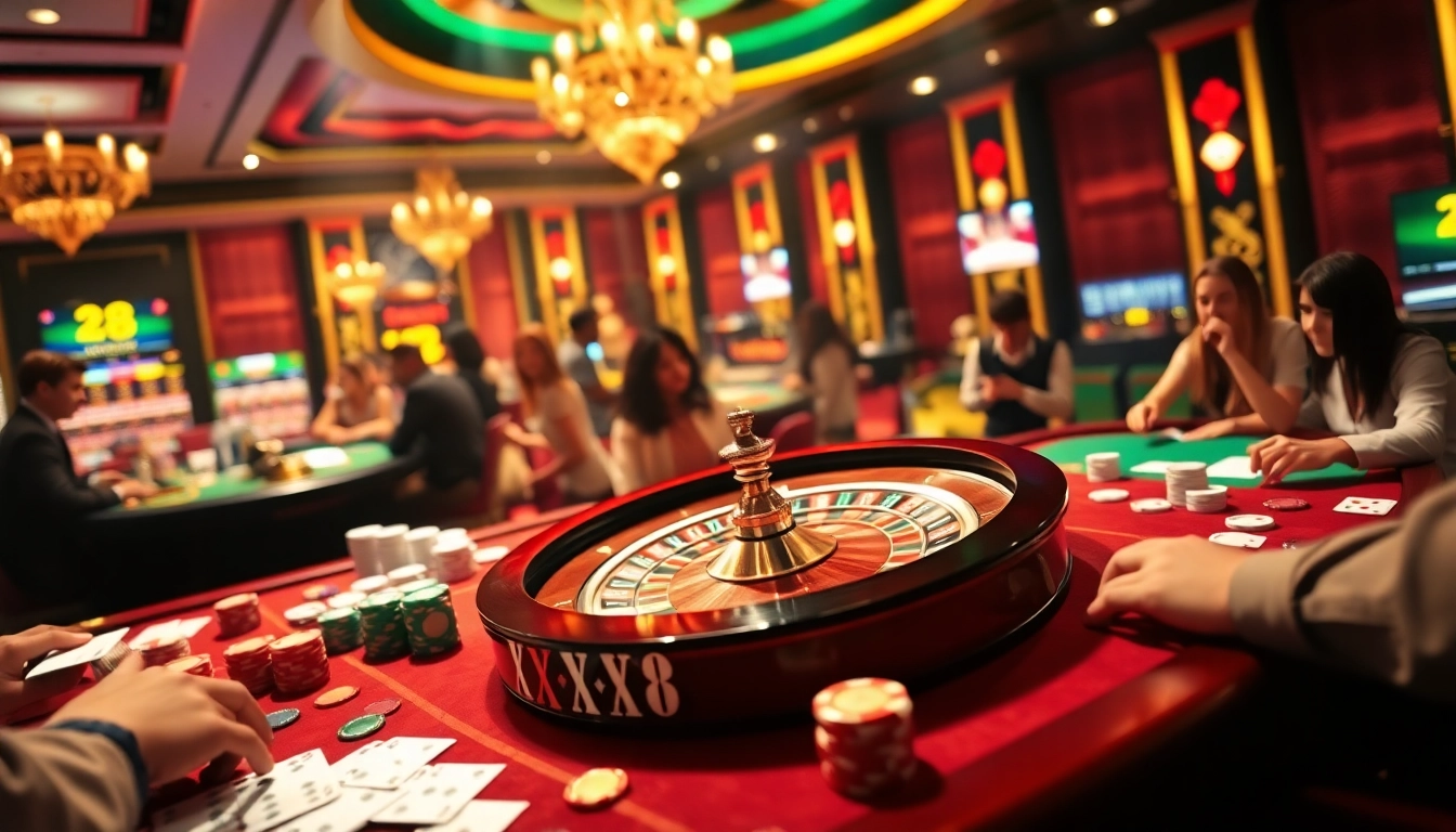 Cue the excitement at XX88 as players win big at the casino table surrounded by glamorous décor.