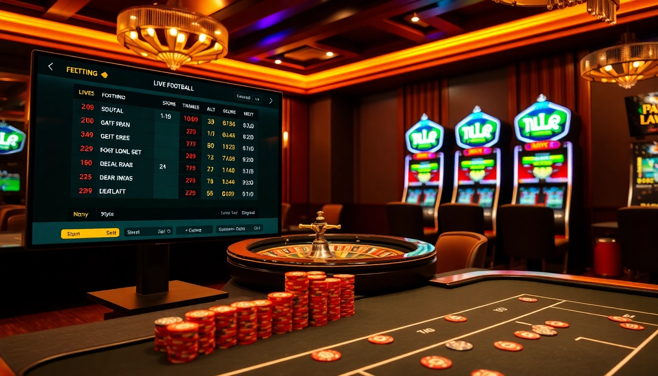 Experience thrilling live betting on 7m tỷ lệ bóng đá with a vibrant casino atmosphere.